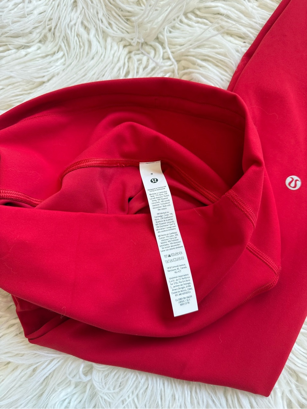 Lululemon Red High-Waist Leggings - Picture 3 of 4